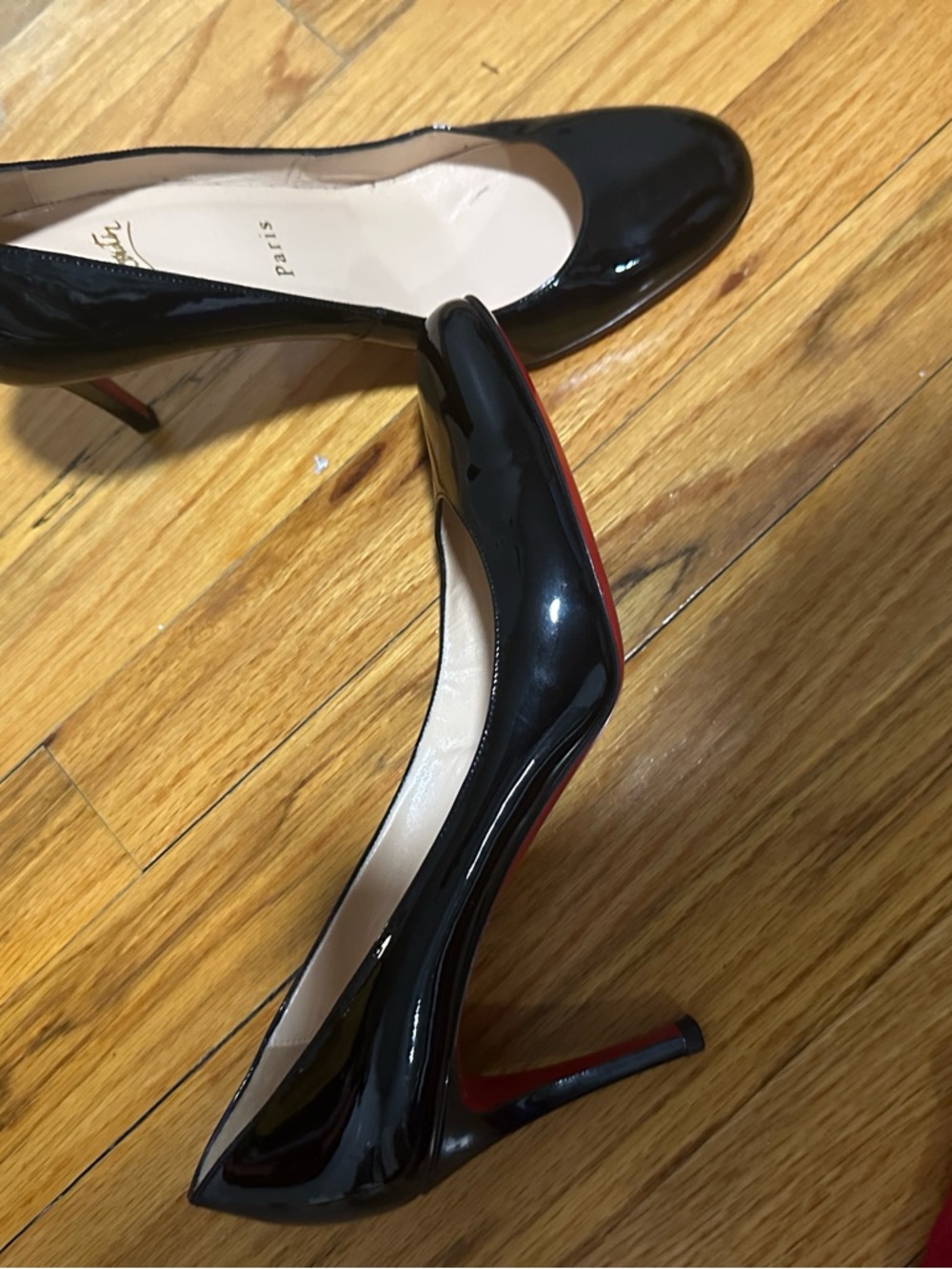 Christian Louboutin Simple Pump 85 Black Patent Heels – Size 38.5 - Picture 9 of 9